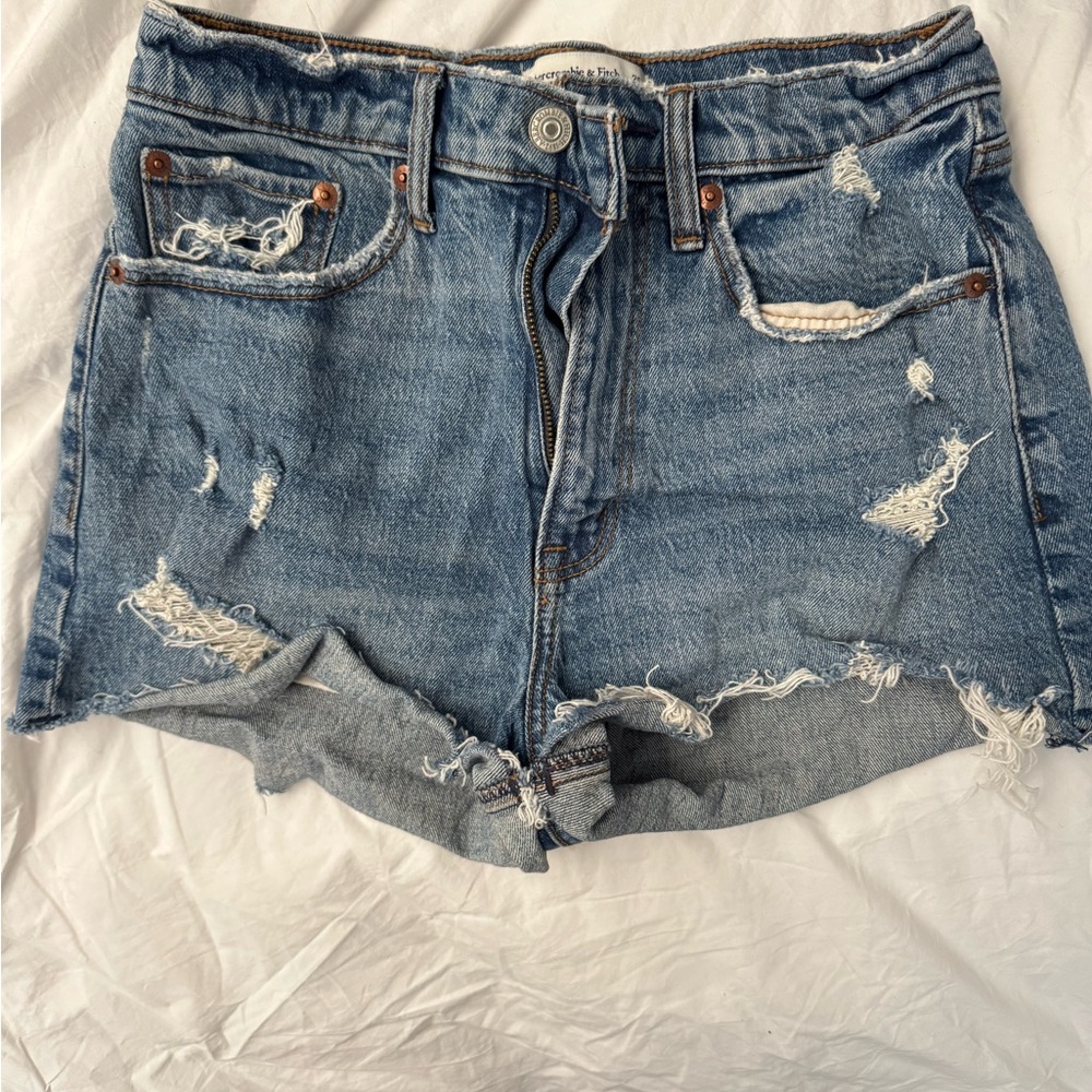 A&F Curve Love High Rise Mom Shorts